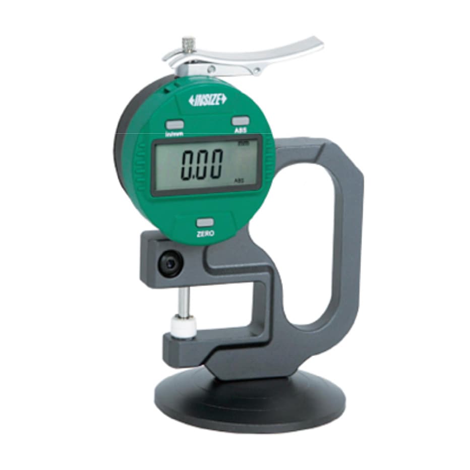 Insize 0 - 10 mm / 0 - 0.4 inch Digital Thickness Gauge with Base (Type A), 2673-101 — view 1