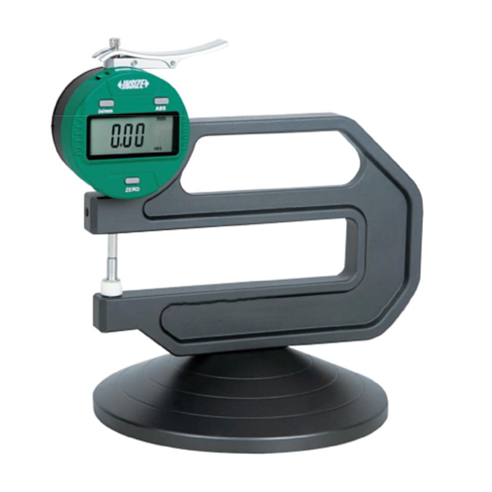 Insize 0 - 10 mm / 0 - 0.4 inch Digital Thickness Gauge with Base, 2674-101 — view 1