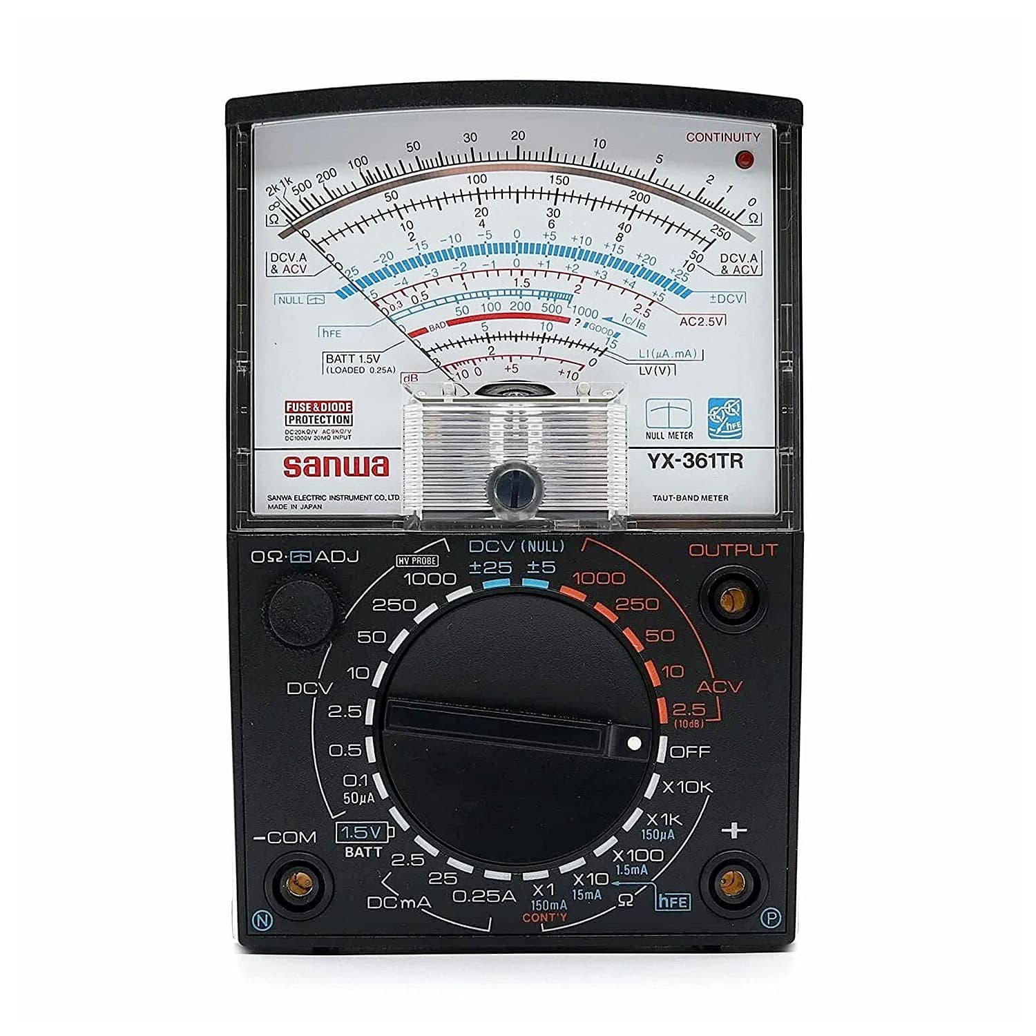 Sanwa 0.1 - 1000V Analog Multimeter, YX361TR — view 1
