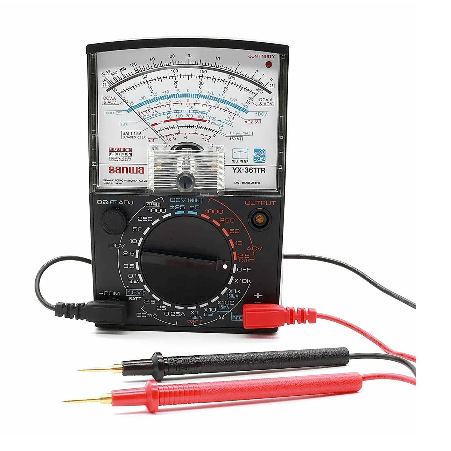 Sanwa 0.1 - 1000V Analog Multimeter, YX361TR — view 2