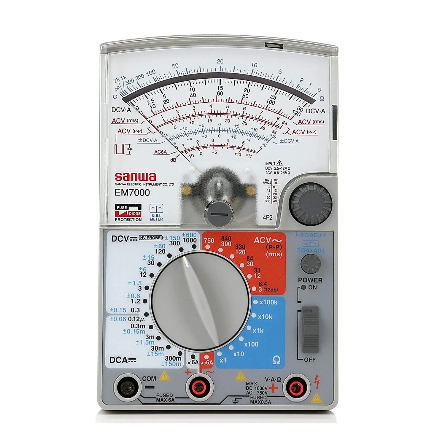 Sanwa 0.3 - 1000V Analog Multimeter, EM7000 — view 1