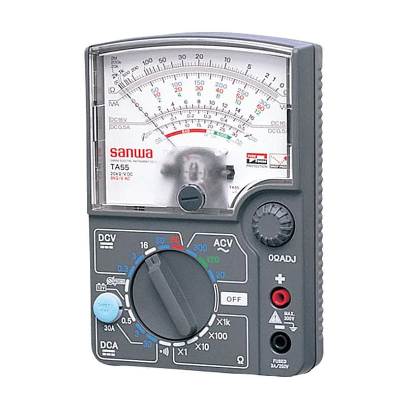 Sanwa 0.3 - 60V DC Voltage Analog Multimeter, TA55 — view 1