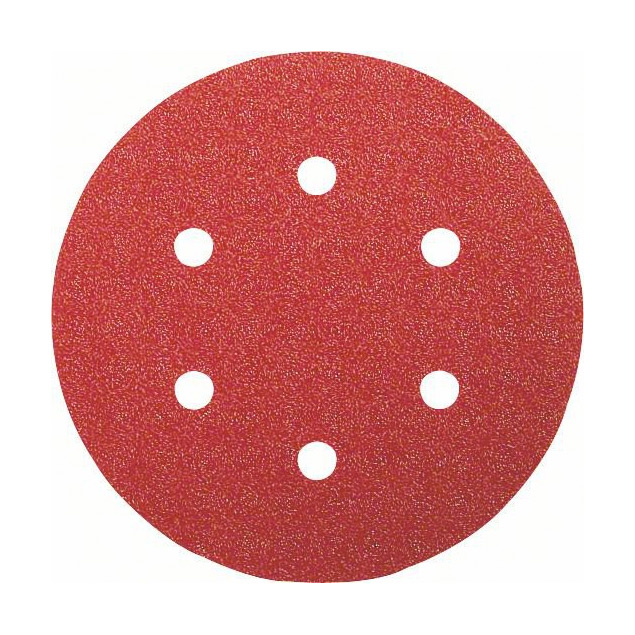 Bosch 150 mm / 320 Grit Sanding Sheets for Random Orbit Sanders (Pack Of 50 Pcs), 2 608 607 504