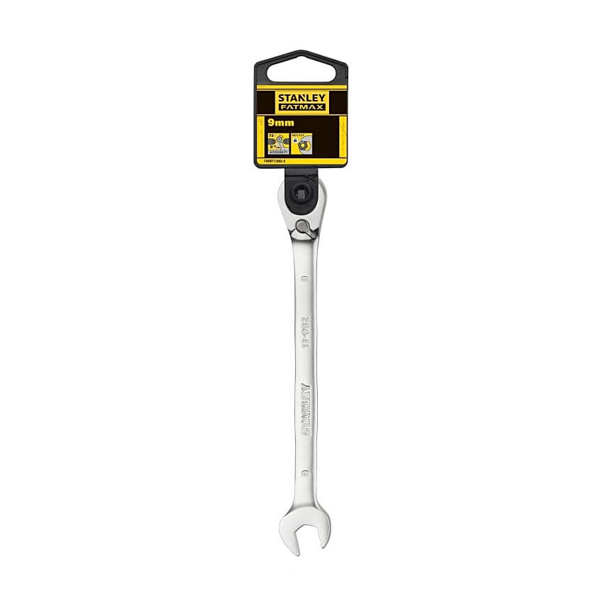 Stanley 9 mm Fatmax Anti-Slip Reversible Combination Ratchet Wrenches, FMMT13082-0 — view 2