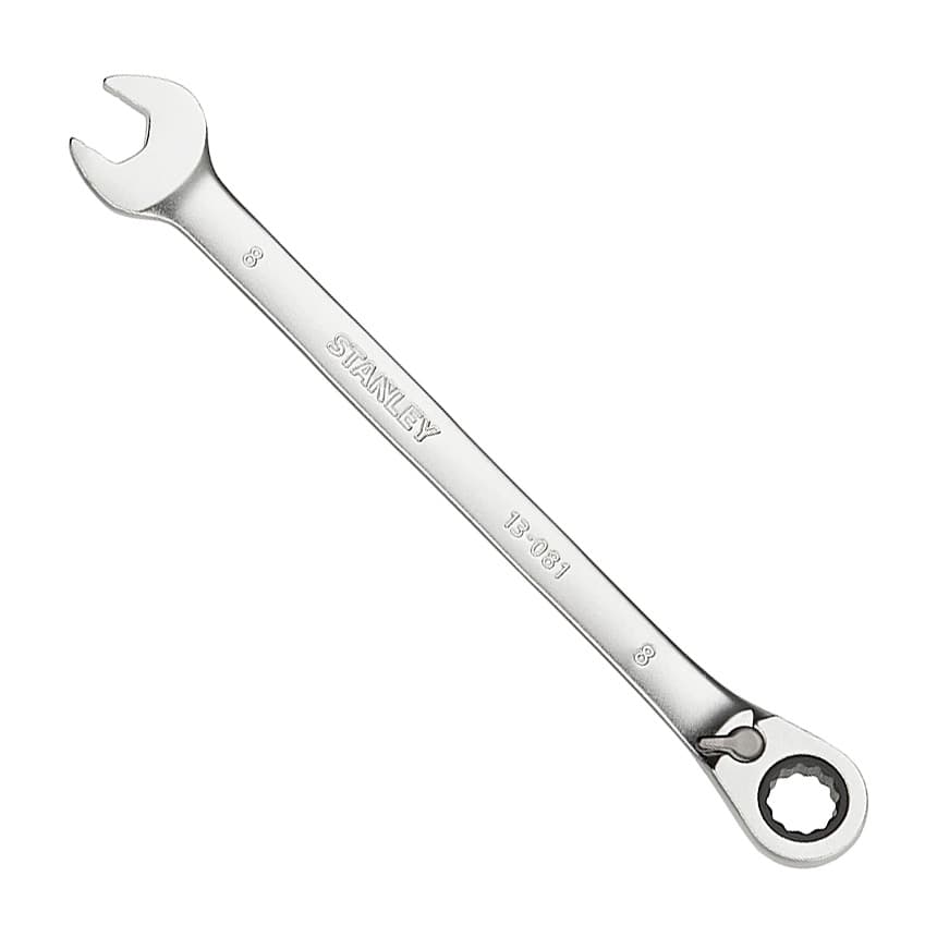 Stanley 8 mm Fatmax Anti-Slip Reversible Combination Ratchet Wrenches, FMMT13081-0