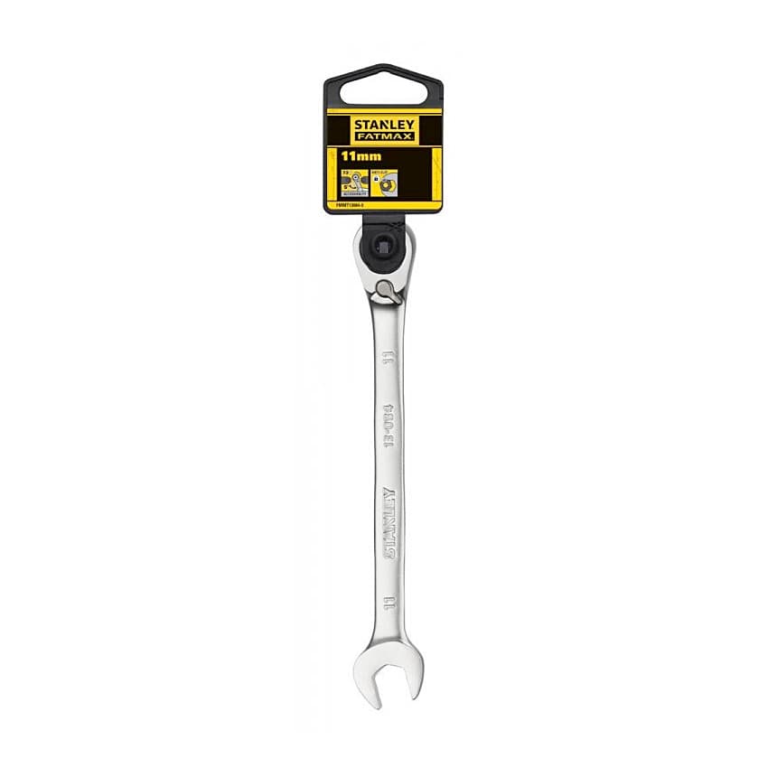 Stanley 11 mm Fatmax Anti-Slip Reversible Combination Ratchet Wrenches, FMMT13084-0 — view 2