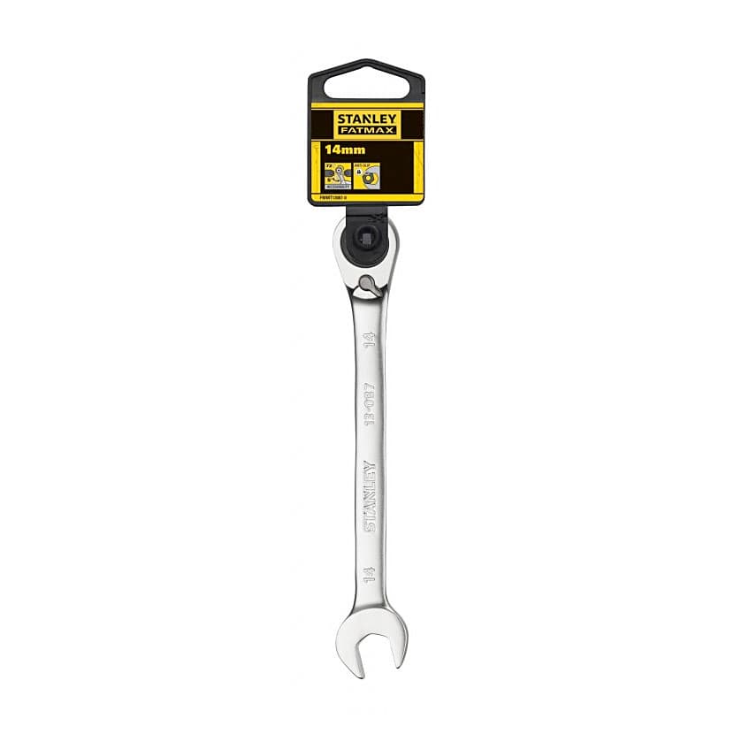 Stanley 14 mm Fatmax Anti-Slip Reversible Combination Ratchet Wrenches, FMMT13087-0