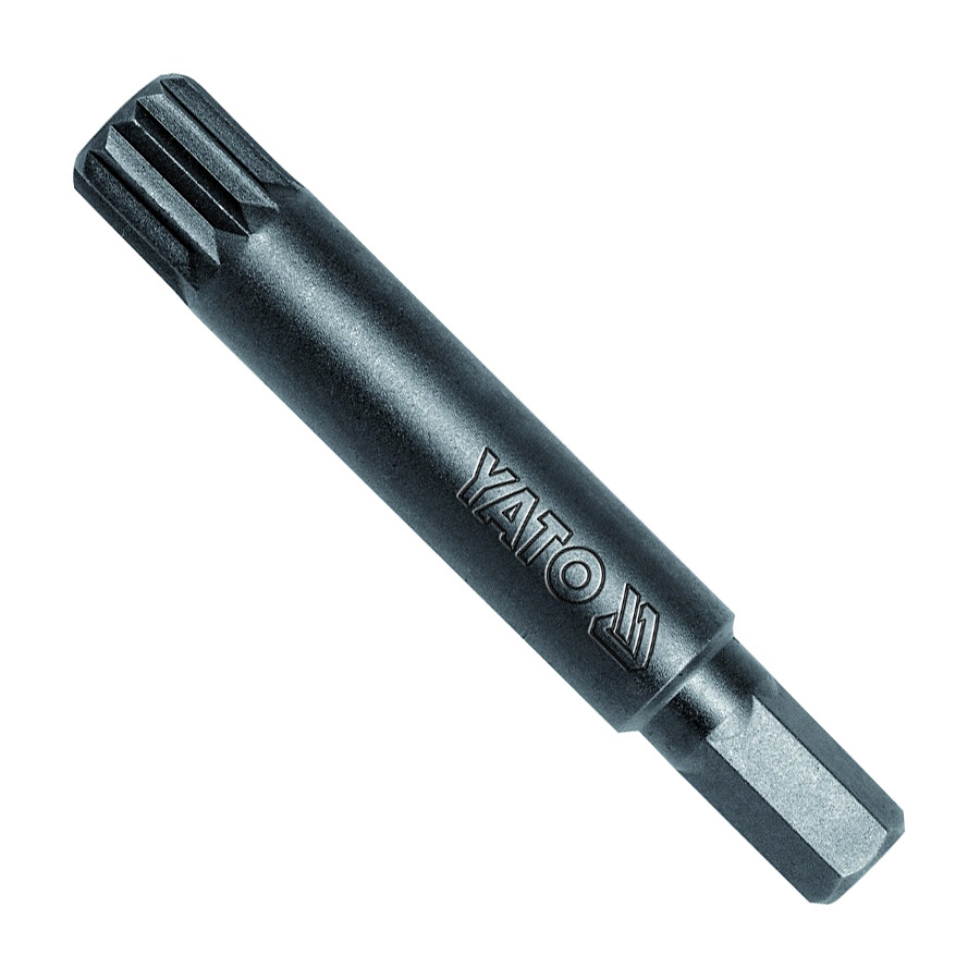 Yato M12 x 70 mm Length Spline Impact Screwdrivers Bits (Pack of 20 Pcs), YT-7975