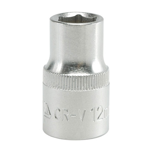 Yato 12 mm, 1/2 Inch Sq. Drive Hexagonal Socket 6PT, YT-1205