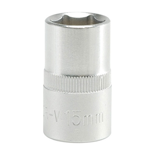 Yato 15 mm, 1/2 Inch Sq. Drive Hexagonal Socket 6PT, YT- 1208
