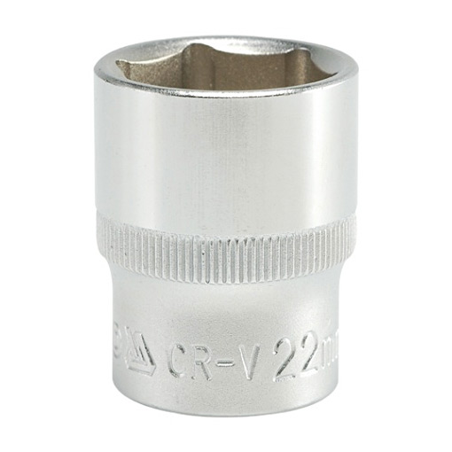 Yato 22 mm, 1/2 Inch Sq. Drive Hexagonal Socket 6PT, YT- 1215