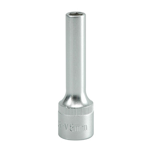 Yato 8 mm, 1/2 Inch Sq. Drive Hexagonal Deep Socket 6PT, YT-1221