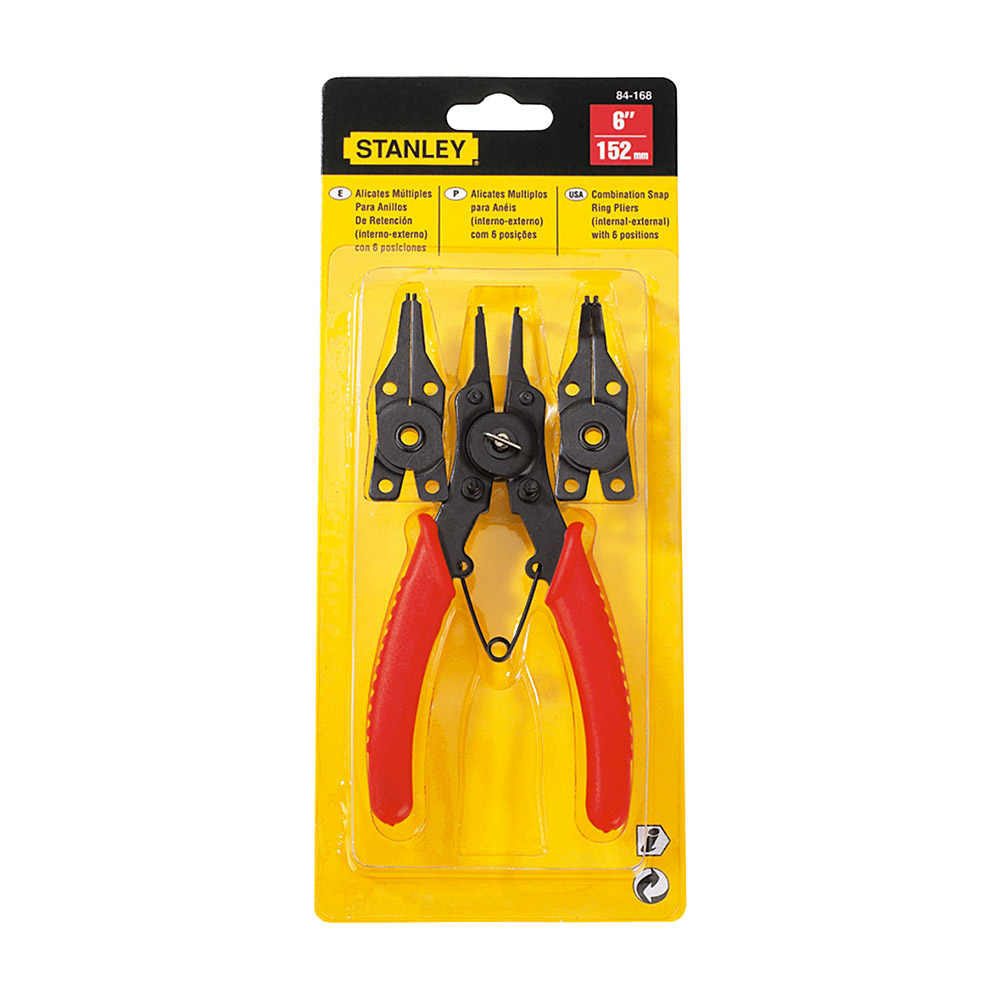 Stanley 6 inch / 152 mm Combination Snap Ring Plier, 84-168 — view 1
