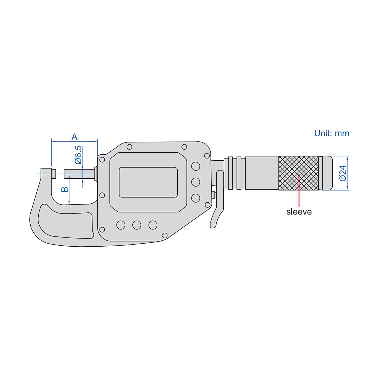 Insize 0 - 25 mm Wireless Digital Snap Gauge, 3350-25AWL — view 3