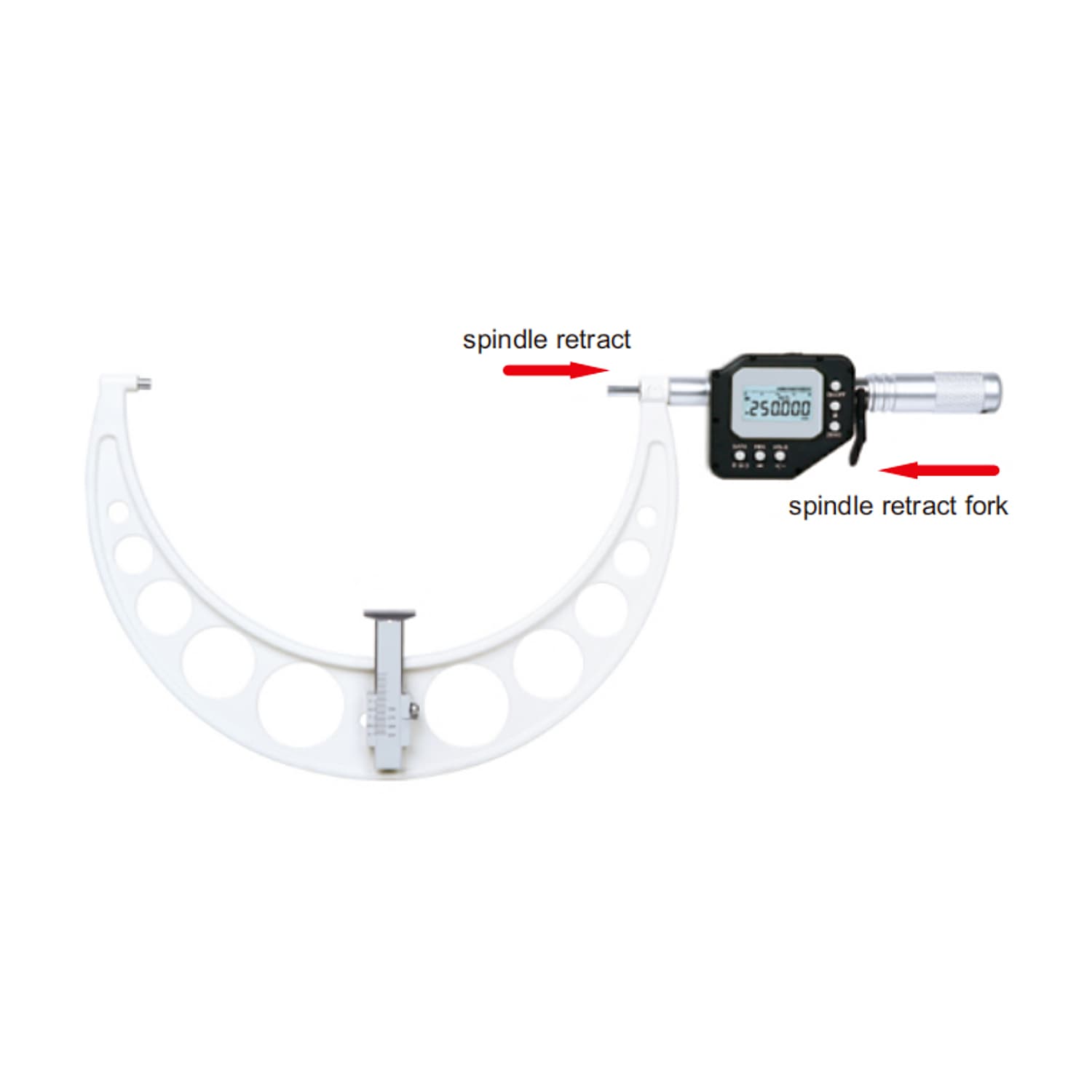 Insize 150 - 175 mm Wireless High Precision Digital Snap Gauge, 3351-175AWL — view 2