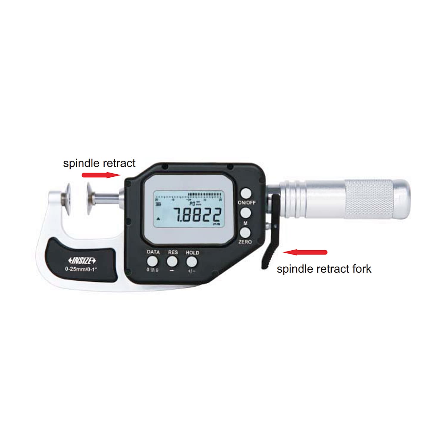 Insize 0 - 25 mm Wireless High Precision Digital Disk Snap Gauge, 3353-25AWL — view 2