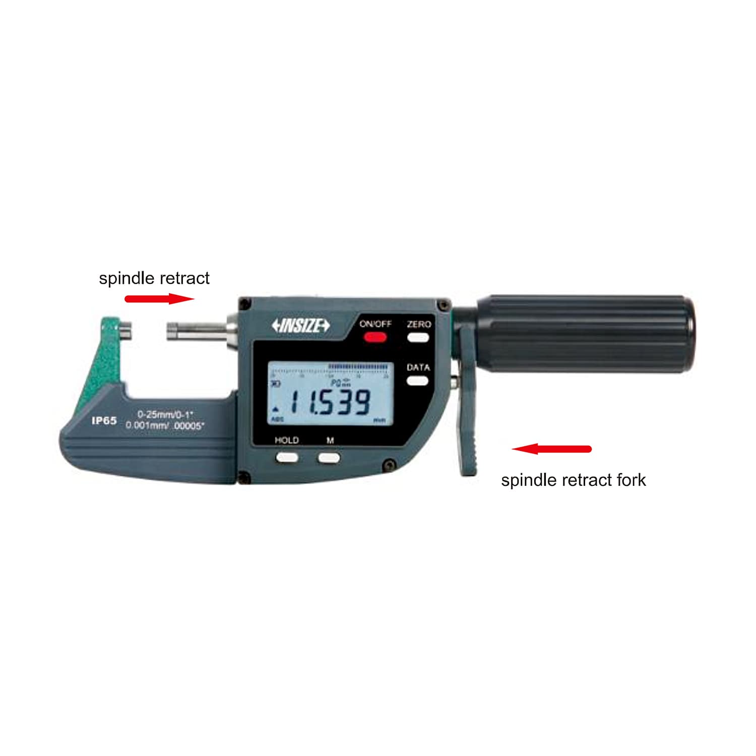 Insize 0 - 25 mm Wireless Digital Snap Gauge (Basic Type), 3358-25AWL — view 2