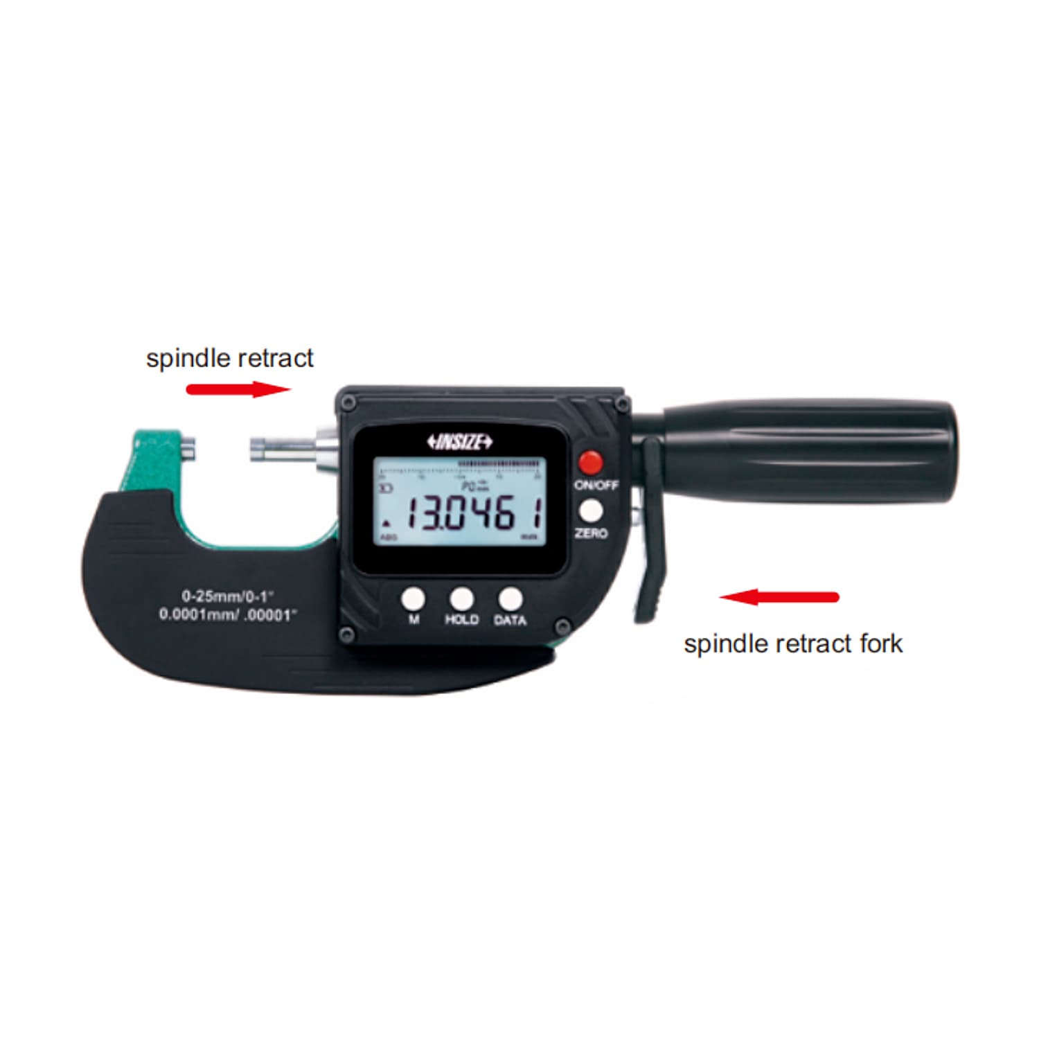 Insize 0 - 25 mm Wireless High Precision Digital Snap Gauge, 3359-25AWL — view 2