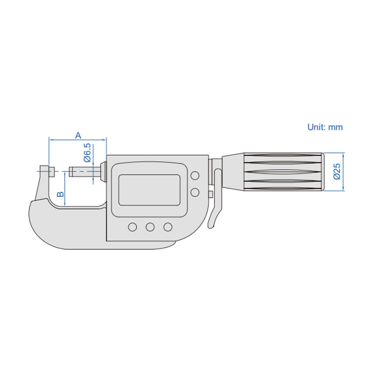 Insize 0 - 25 mm Wireless High Precision Digital Snap Gauge, 3359-25AWL — view 3