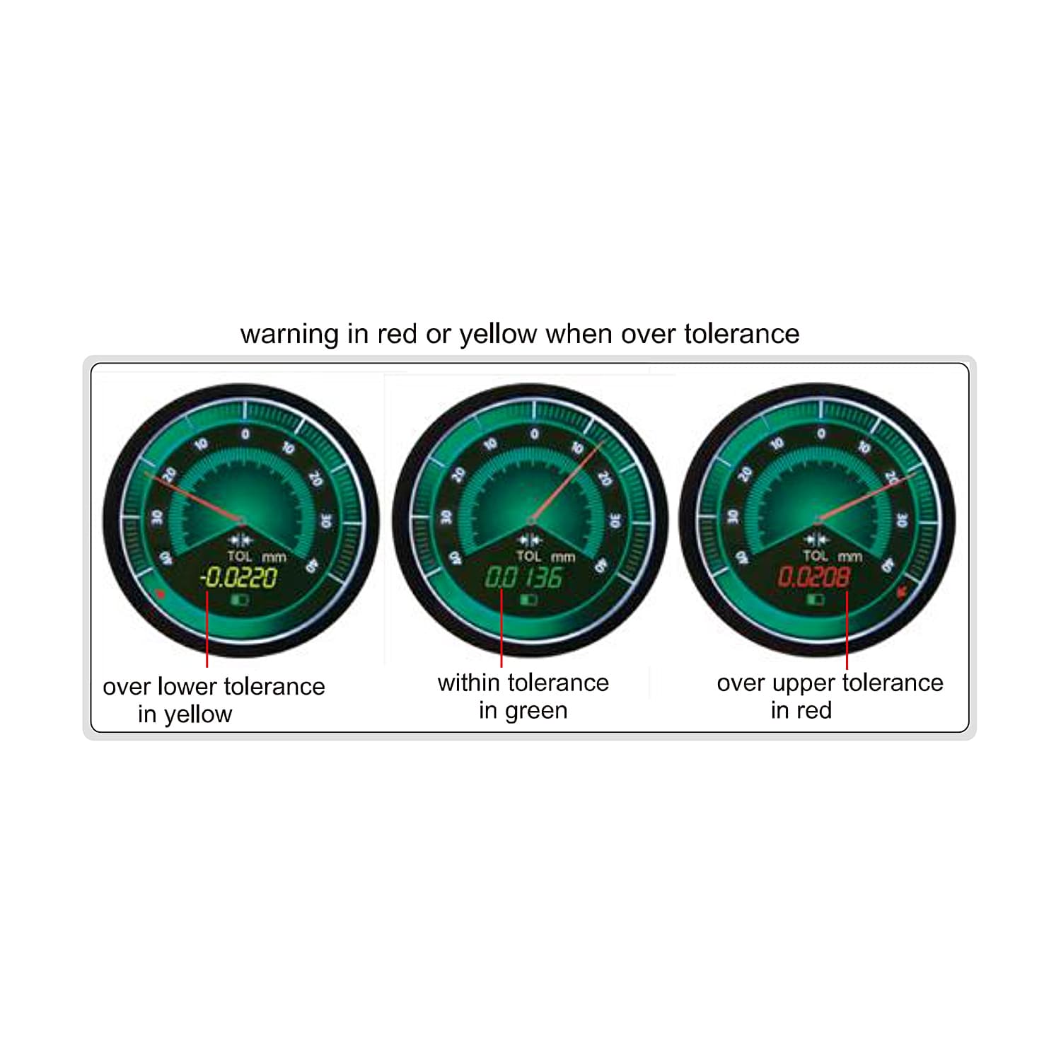 Insize 0 - 25 mm Bluetooth Digital Indicating Snap Gauge, 3509-25 — view 4
