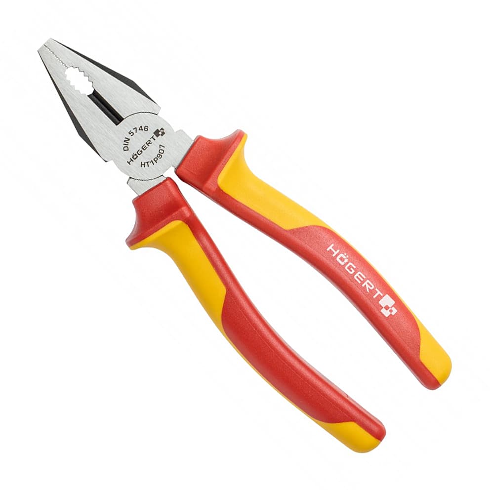 Hogert 8 inch / 200 mm Insulated Combination Pliers (VDE), HT1P907 — view 1