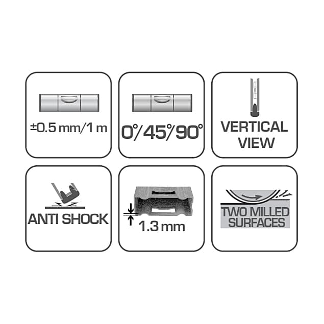 Hogert 40 cm / 400 mm Spirit Level (1.0 mm Accuracy), HT4M005 — view 3