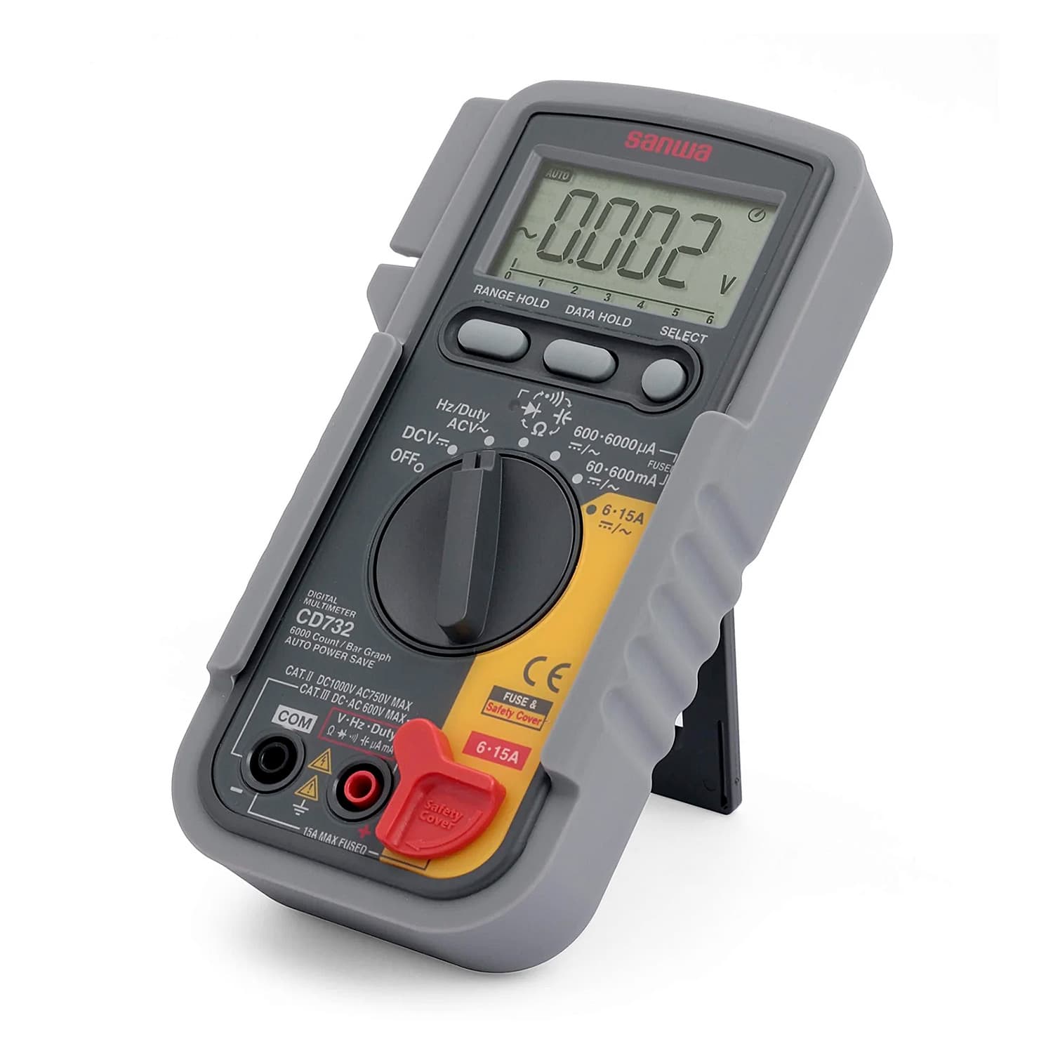 Sanwa 6000 Count Digital Multimeter (High-Speed Bar Graph & Continuity Buzzer with LED), CD732 — view 2