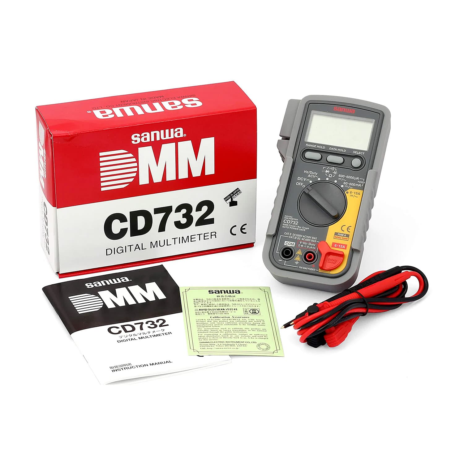 Sanwa 6000 Count Digital Multimeter (High-Speed Bar Graph & Continuity Buzzer with LED), CD732 — view 3