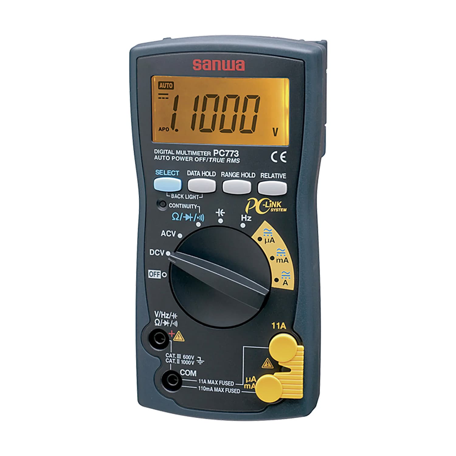 Sanwa 11000 Count TRMS Digital Multimeter with PC Link, PC773 — view 1