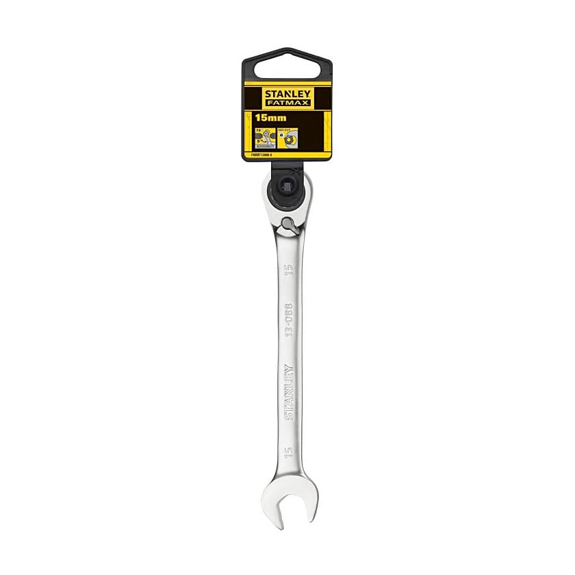 Stanley 15 mm Fatmax Anti-Slip Reversible Combination Ratchet Wrenches, FMMT13088-0 — view 2