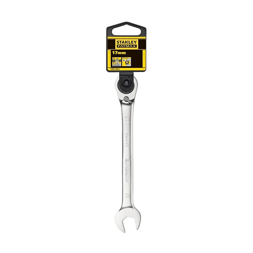 Stanley 17 mm Fatmax Anti-Slip Reversible Combination Ratchet Wrenches, FMMT13094-0