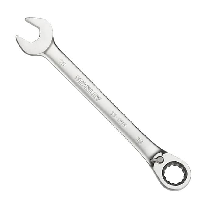 Stanley 18 mm Fatmax Anti-Slip Reversible Combination Ratchet Wrenches, FMMT13095-0