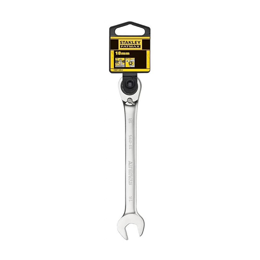 Stanley 18 mm Fatmax Anti-Slip Reversible Combination Ratchet Wrenches, FMMT13095-0 — view 2