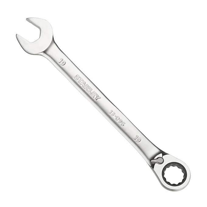 Stanley 19 mm Fatmax Anti-Slip Reversible Combination Ratchet Wrenches, FMMT13096-0