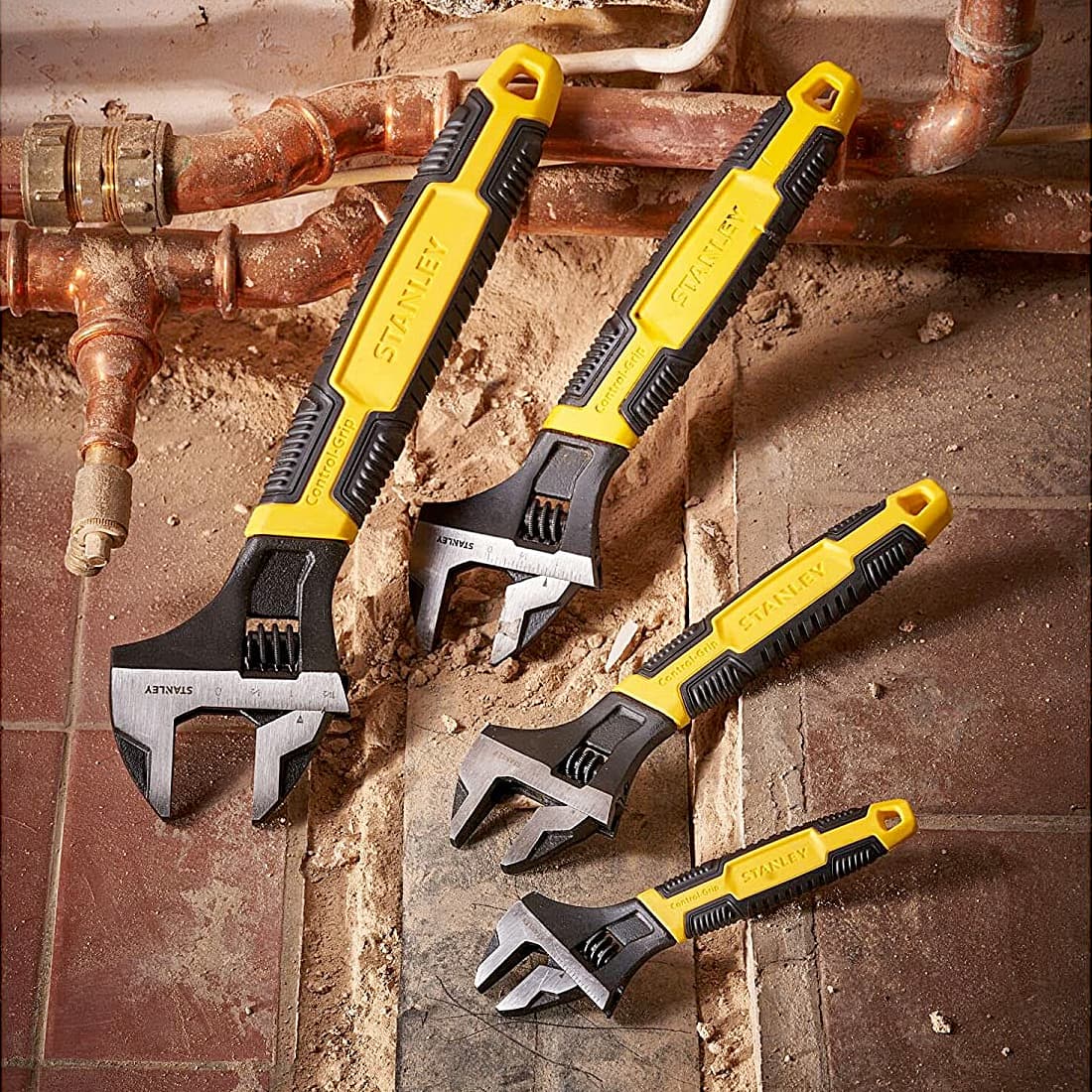 Stanley 300 mm / 12 inch Max Steel Adjustable Wrench (Phosphate Finish), 0-90-950 — view 6