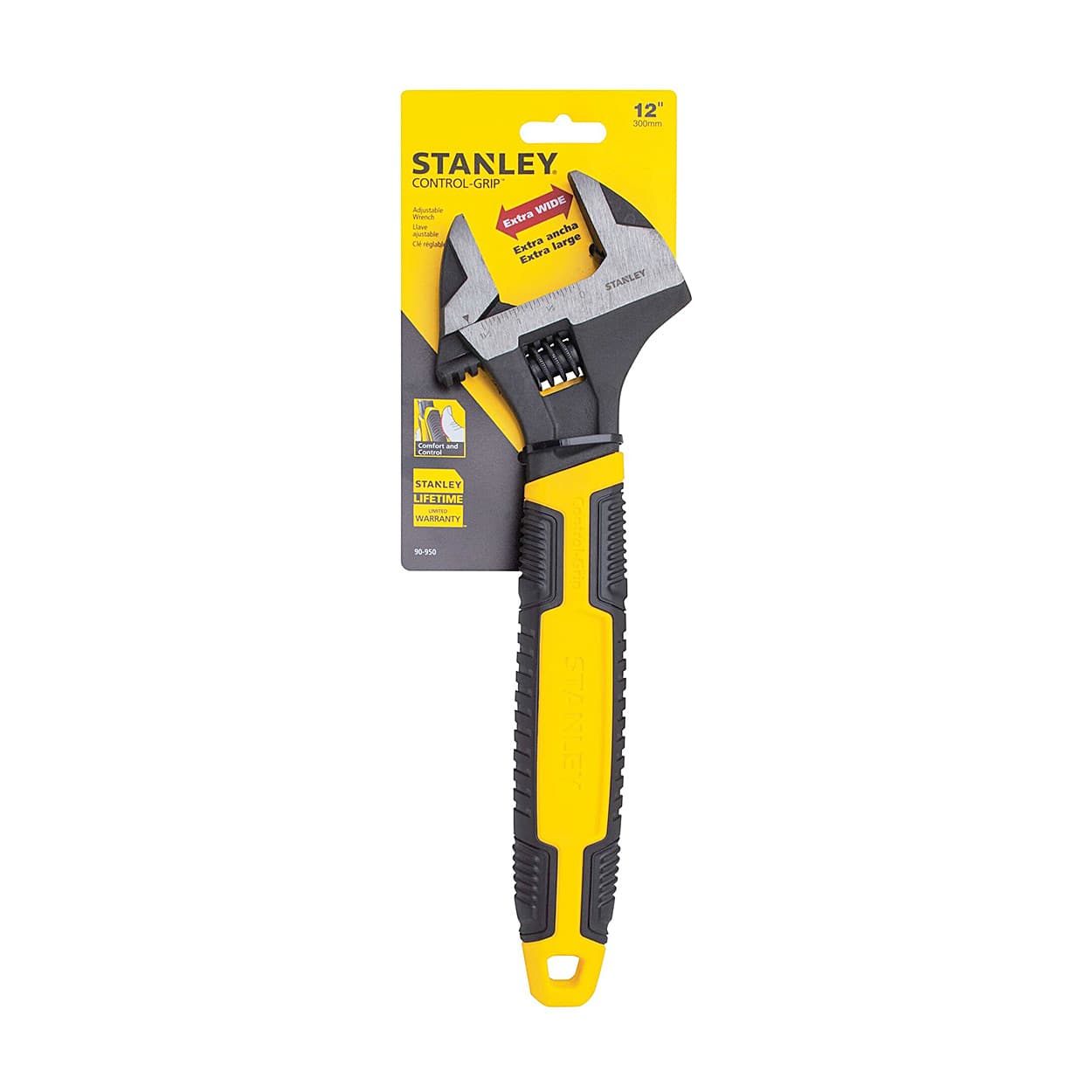 Stanley 300 mm / 12 inch Max Steel Adjustable Wrench (Phosphate Finish), 0-90-950 — view 2