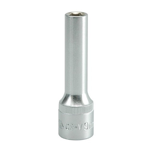 Yato 9 mm, 1/2 Inch Sq. Drive Hexagonal Deep Socket 6PT, YT-1222