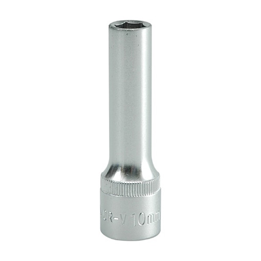 Yato 10 mm, 1/2 Inch Sq. Drive Hexagonal Deep Socket 6PT, YT-1223
