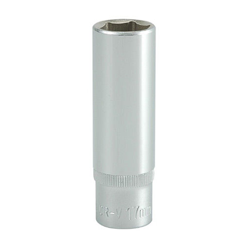 Yato 17 mm, 1/2 Inch Sq. Drive Hexagonal Deep Socket 6PT, YT-1230