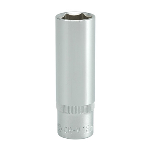 Yato 18 mm, 1/2 Inch Sq. Drive Hexagonal Deep Socket 6PT, YT-1231