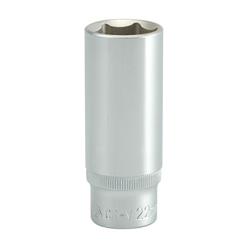 Yato 22 mm, 1/2 Inch Sq. Drive Hexagonal Deep Socket 6PT, YT- 1235