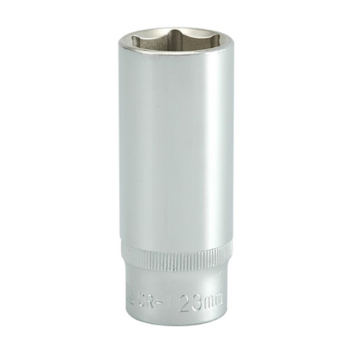 Yato 23 mm, 1/2 Inch Sq. Drive Hexagonal Deep Socket 6PT, YT- 1236