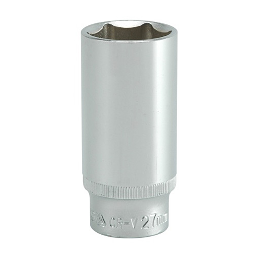 Yato 27 mm, 1/2 Inch Sq. Drive Hexagonal Deep Socket 6PT, YT-1238