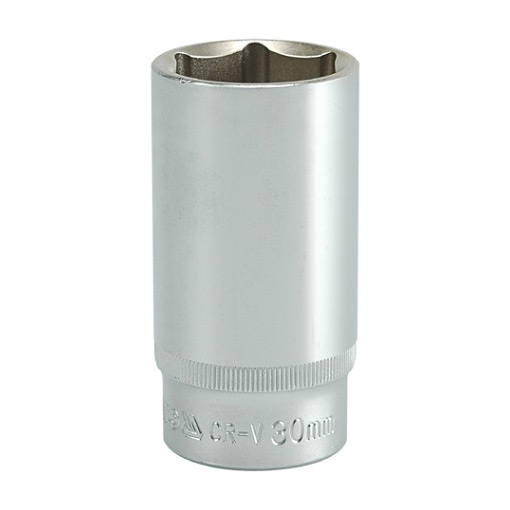 Yato 30 mm, 1/2 Inch Sq. Drive Hexagonal Deep Socket 6PT, YT- 1239