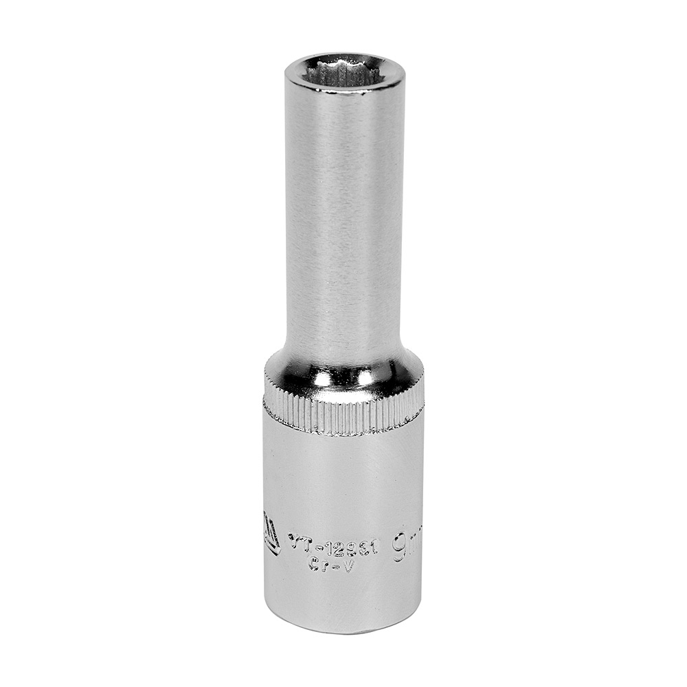 Yato 9 mm, 1/2 Inch Sq. Drive Bi-Hexagonal Deep Socket, YT-12931