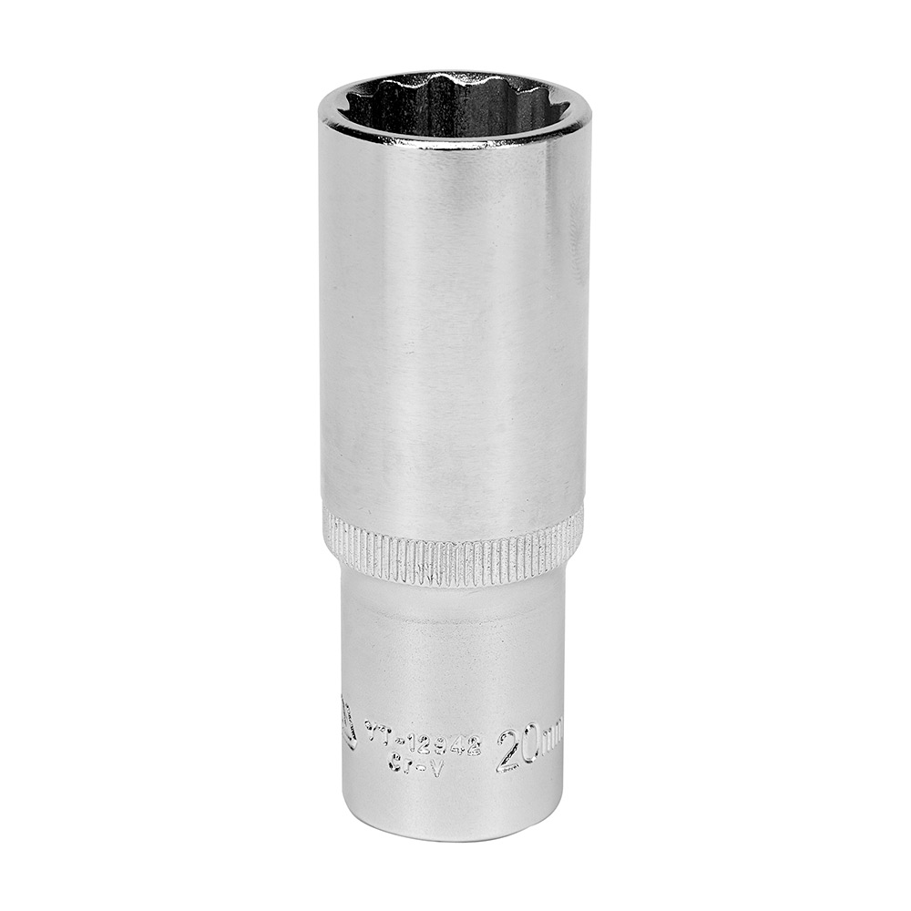 Yato 20 mm, 1/2 Inch Sq. Drive Bi-Hexagonal Deep Socket, YT-12942