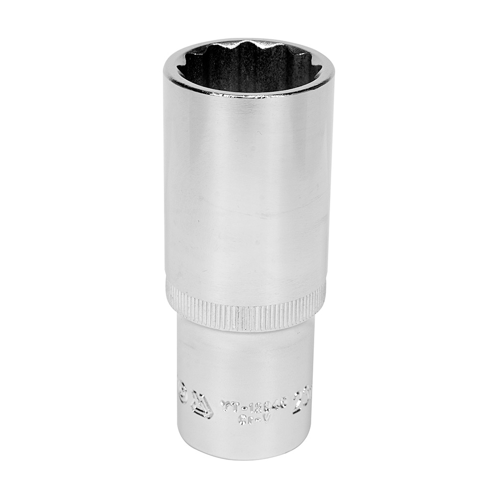 Yato 23 mm, 1/2 Inch Sq. Drive Bi-Hexagonal Deep Socket, YT-12945