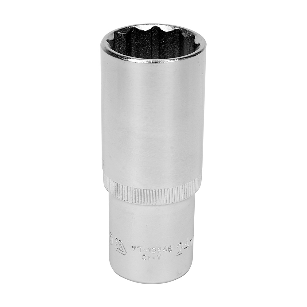 Yato 24 mm, 1/2 Inch Sq. Drive Bi-Hexagonal Deep Socket, YT-12946