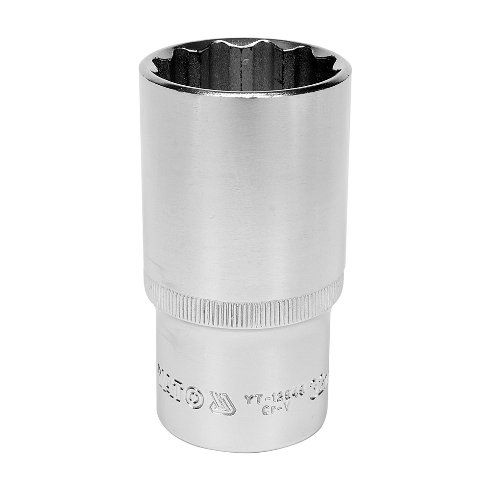 Yato 32 mm, 1/2 Inch Sq. Drive Bi-Hexagonal Deep Socket, YT-12949