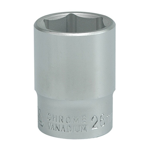 Yato 26 mm, 3/4 Inch Sq. Drive Hexagonal Socket 6PT, YT-1307